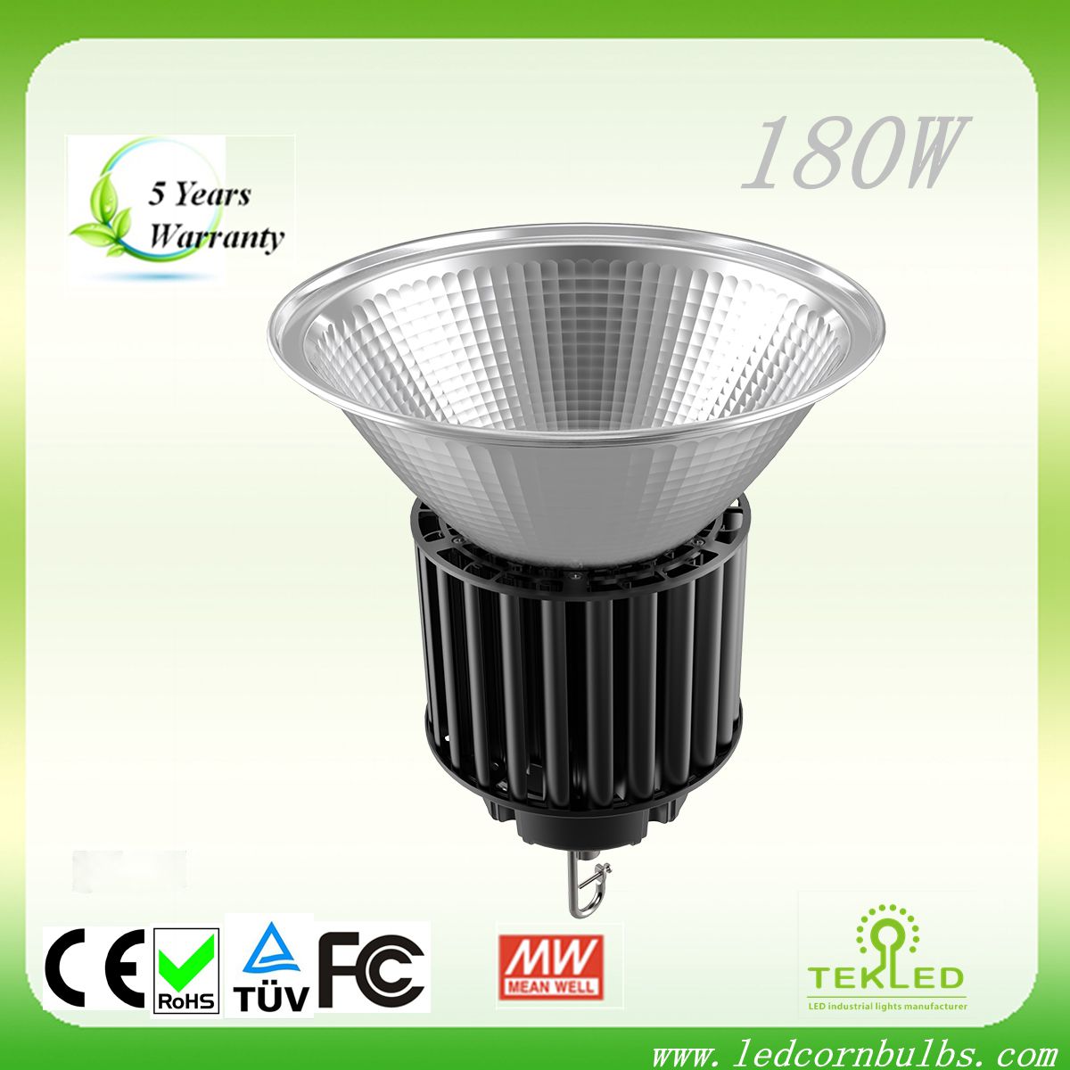 IP65 180W LED High Bay Light UL approval Mean Well driver