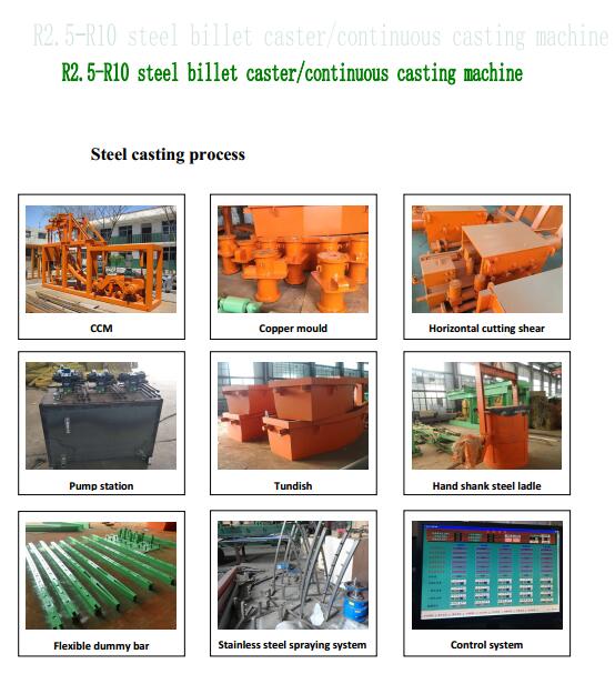 R25R10 full arc roundsquare steel billet continuous casting machineCCM