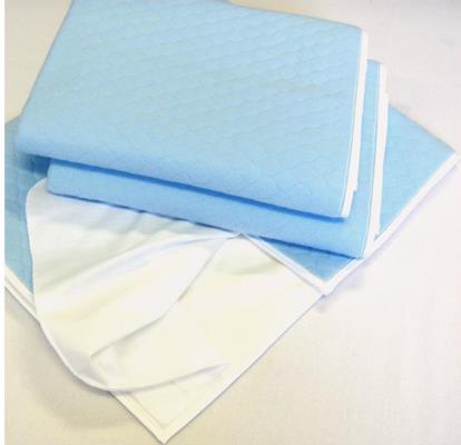 4 Layers Waterproof Reusable Incontinence Bed Pads with wings Washable UnderPads with Flaps