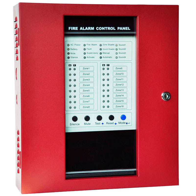 Conventional Fire Alarm Control Panel Master Panel Alarm Host with sixteen Zones for fire alarm system