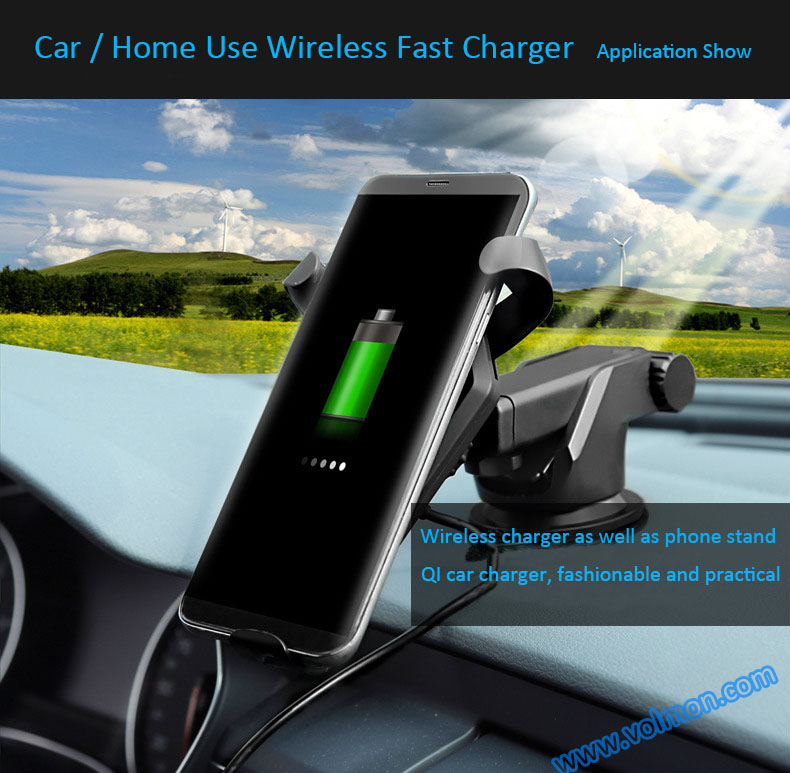 Fast Wireless Charger for car best sale Qi Wireless Charger