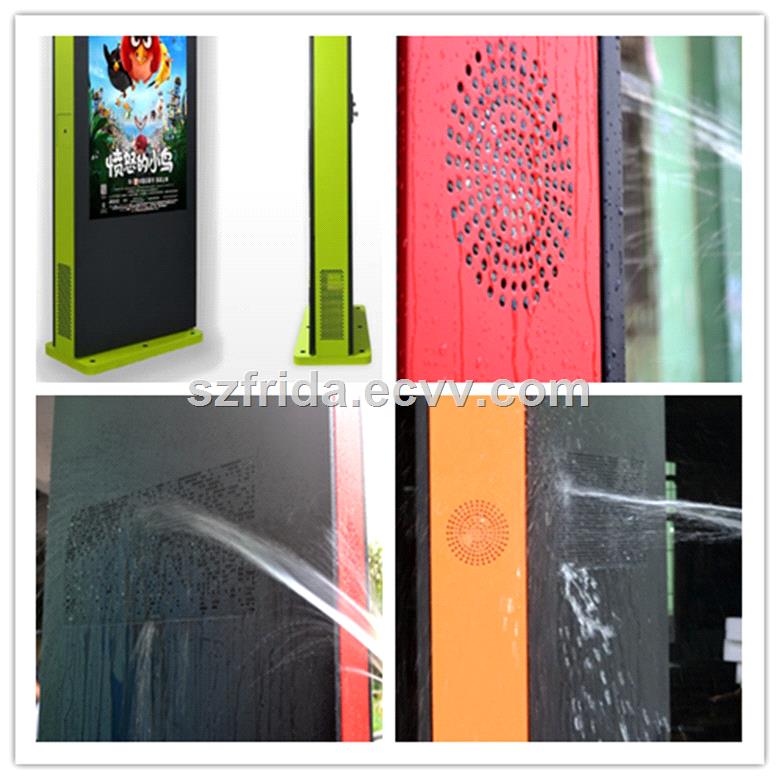 47 Inch Outdoor TFT LCD DIGITAL SIGNAGE Floor Standing Advertising Player Display High Brightness Temperature Control