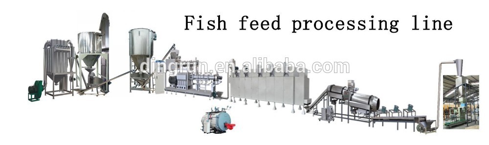 Extruded Aquatic floating fish feed making machine