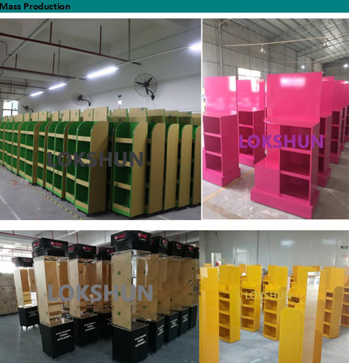 Professional Wooden Display rack with LED LightsChina MDF Display manufacturer
