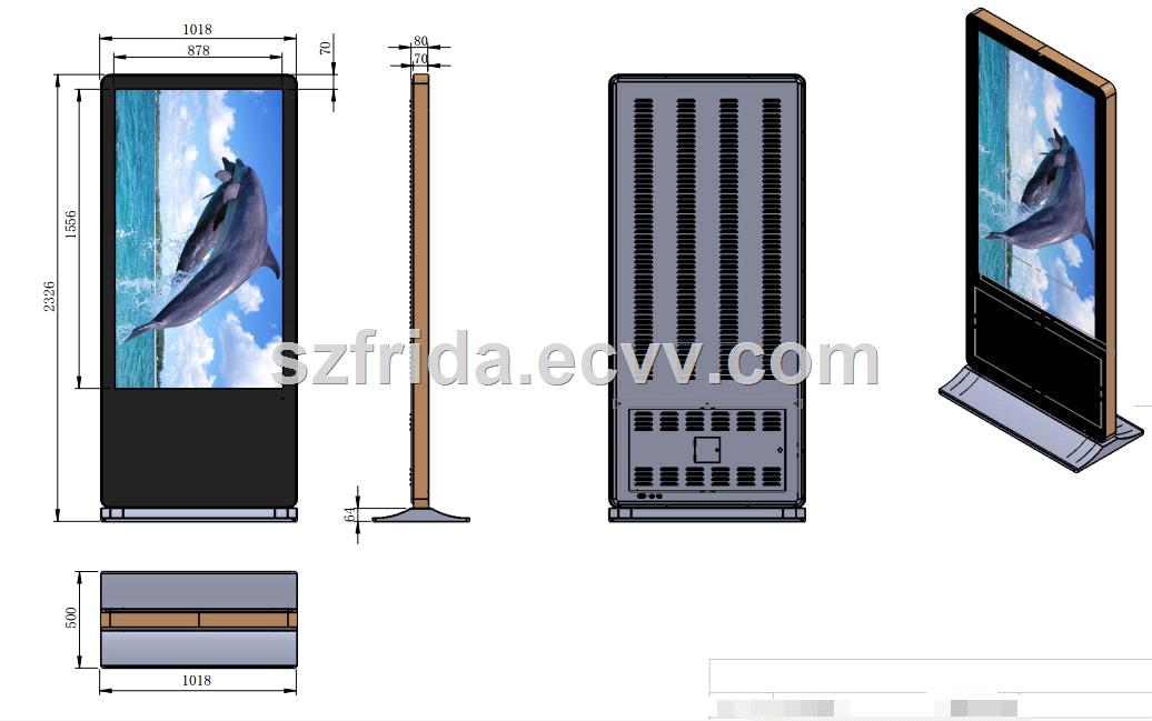 70HD display TFT LCD Digital Signage indoor Floor Standing panel