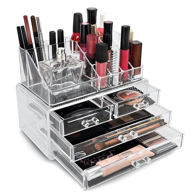 Custom Made Acrylic Cosmetic Display cases Manufacturer China