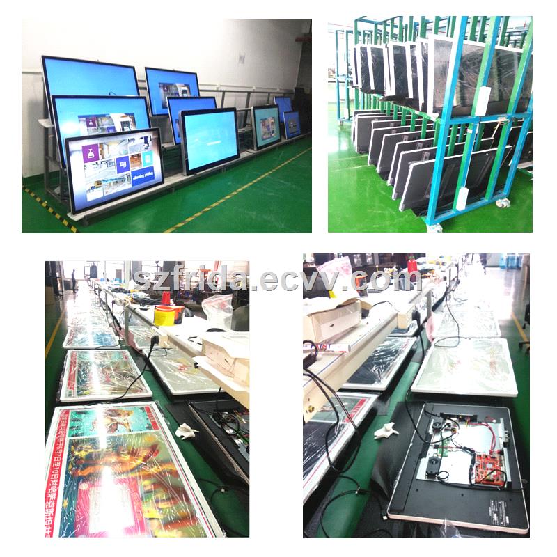 Wall mounted HD 43 LCD digital signage indoor LCD screen advertising panel player