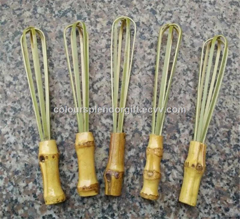 Bamboo Egg Whisk For Stirring Mixing Beater Kitchen Cooking Tools Kitchenware