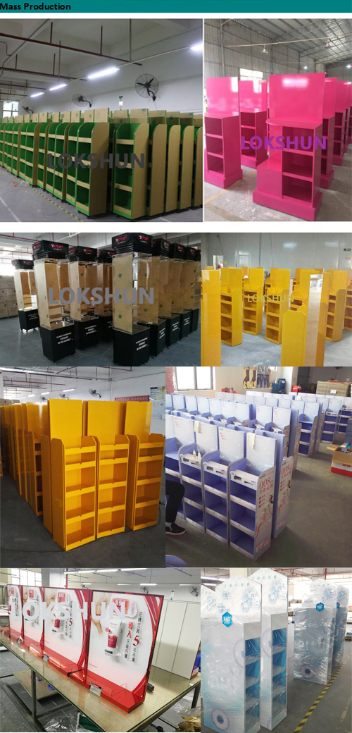 OEM Baby Toys Cardboard Floor Display with Hooks Professional PopPOS Cardboard Display Factory China