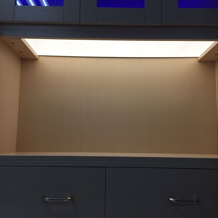 LED Under Cabinet Light Laminate Wooden Shelf Light