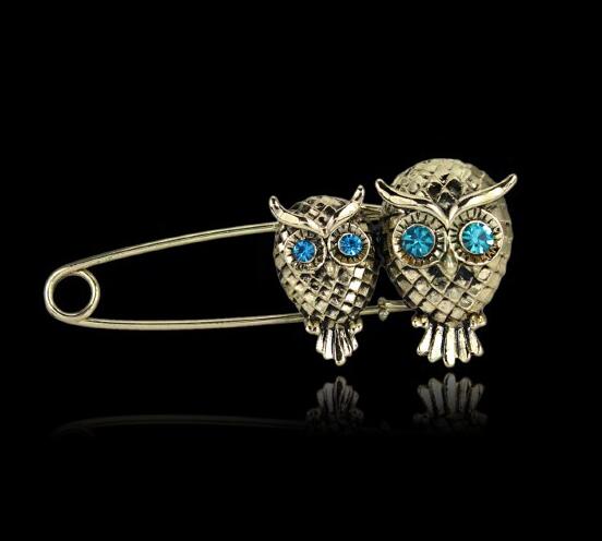 Fashion Jewelry Rhinestone Garment Brooches Decoration Lapel Shawl Pin Pendant