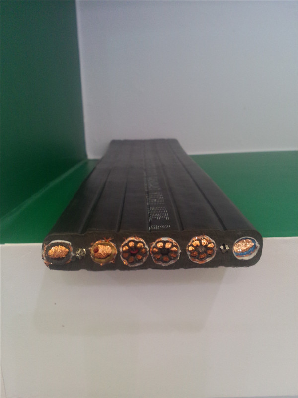 Bare Copper Shielded Flat Traveling Cable for Elevator TVVBP TVVBPG 2407522P075
