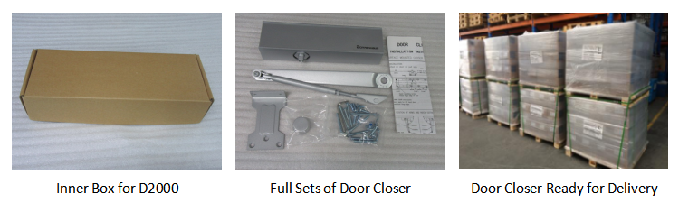 D2024 European Style CE Listed Adjustable Door Closers for 2585kg door