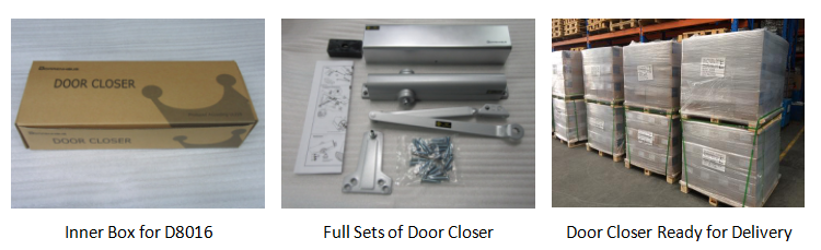 D8016 UL Listed Heavy Duty Size Adjustable Commercial Door Closers for 20150kg door