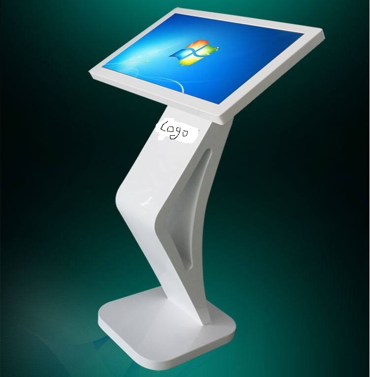 22 inch standing LCD touch table kiosk for school