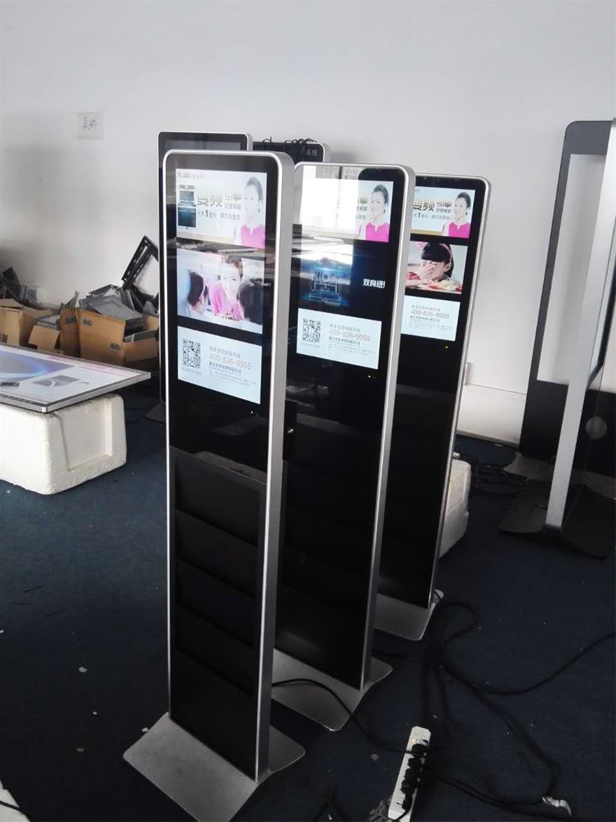 22 inch floor stand lcd advertising digital signage screen with android touch or pc