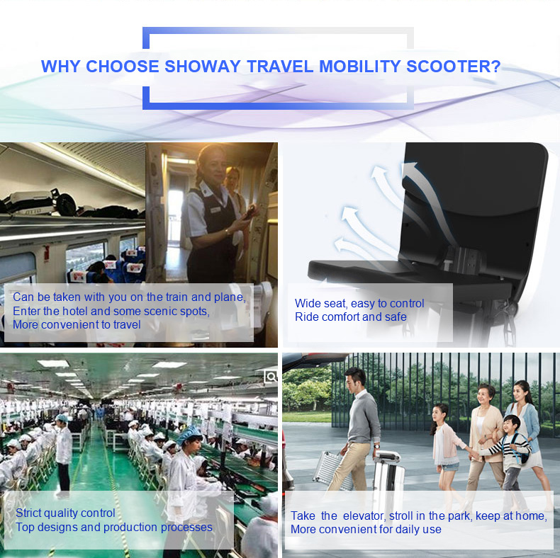 SHOTS01 Folding Travel Mobility Scooter for Short Trips or Travel Especially for Elderly and Disabled People