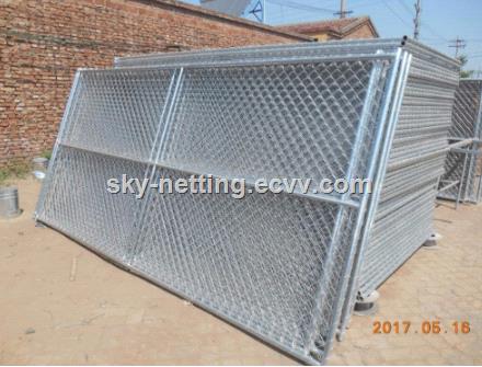 galvanized American market 812 feet temporary chain link fence
