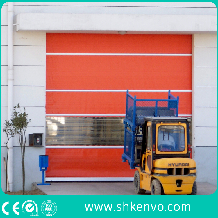 Automatic Industrial PVC Fabric High Speed Fast Rapid Overhead Rolling or Roller Shutter Garage Door