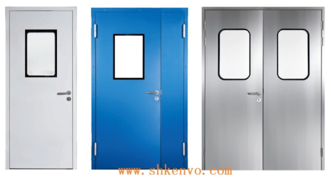 Steel Swinging Clean Room Doors for Food or Pharmaceutical Industries