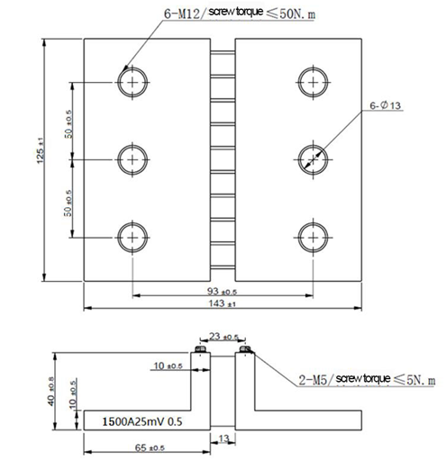 Digital Ammeter Gauge 1500A 25MV current flowing shunt used with Dc ammeter
