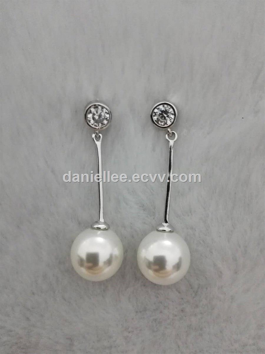 2018 New Design Hot Selling Your DIY Pearl Silver Earing