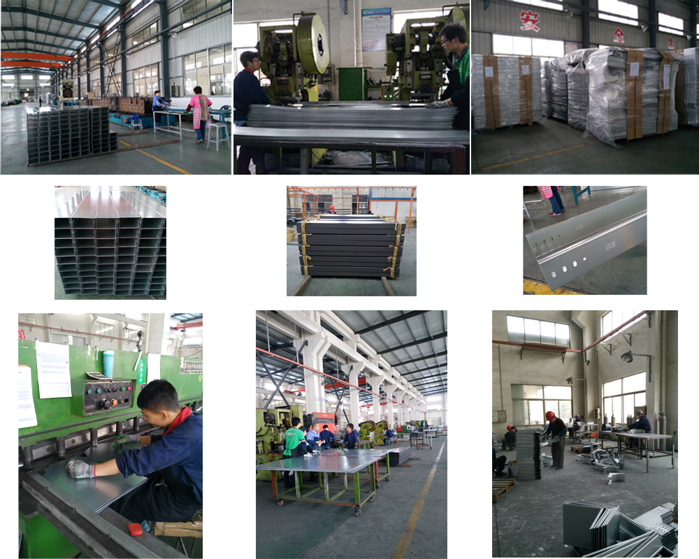 Galvanized steel ladder channel perforated cable tray trunk manufacturer