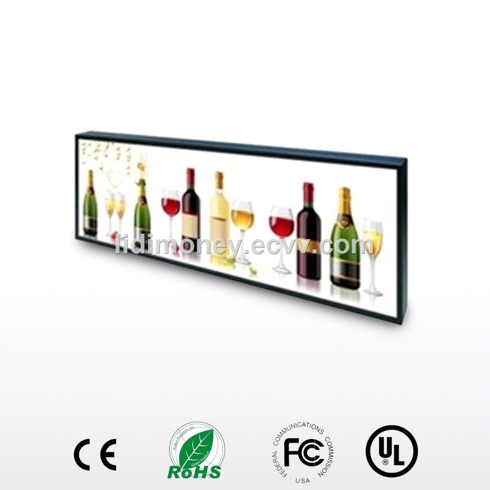 385 inch wall mount Ultra Wide Stretched LCD Screen bar display