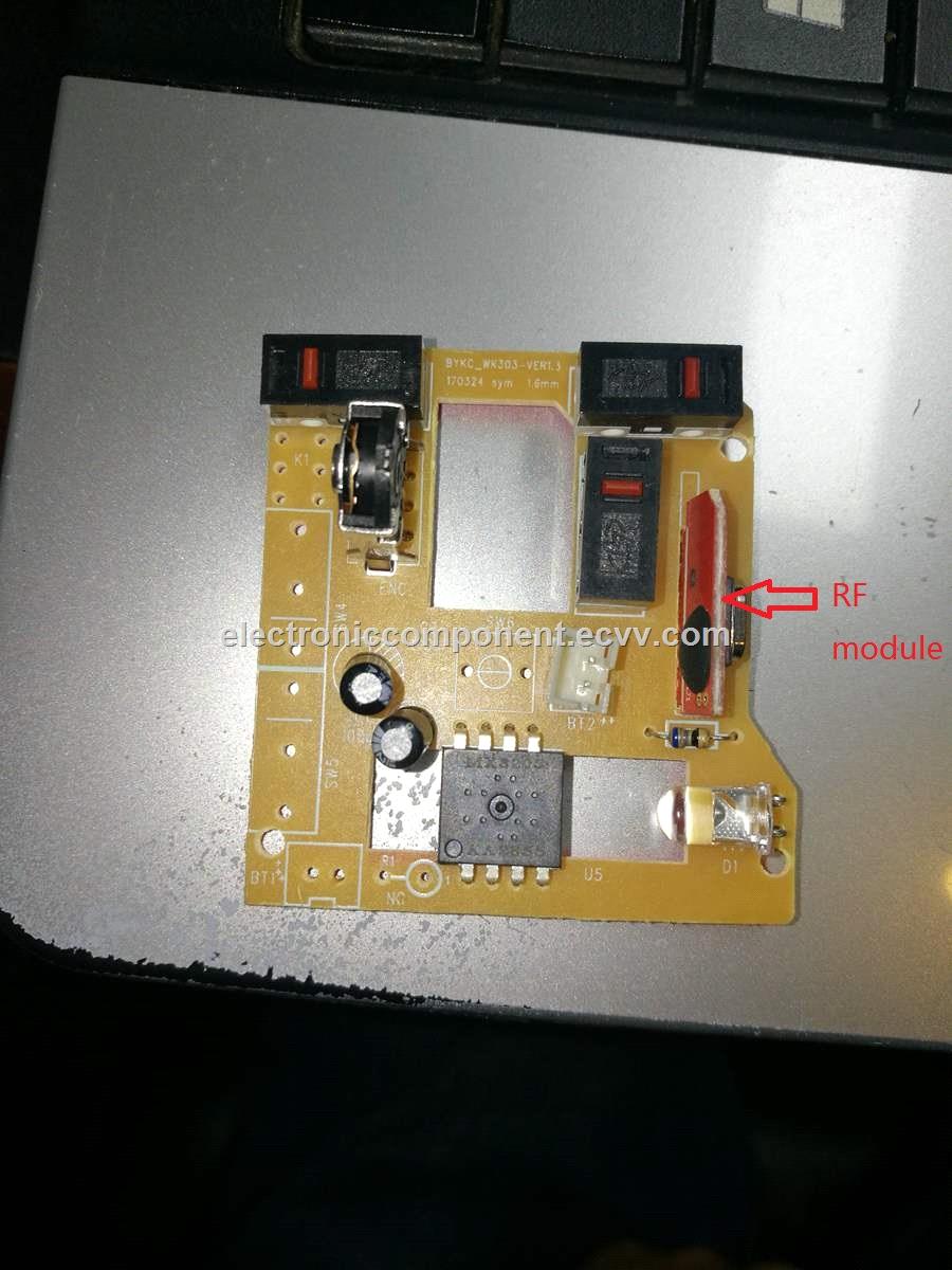 Wireless mouse RF modules transmitting module and receiving module
