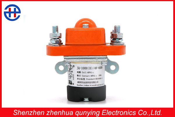 100 ampes designed normally open 48v an electricallycontrolled switch dc contactor used to control electric motor