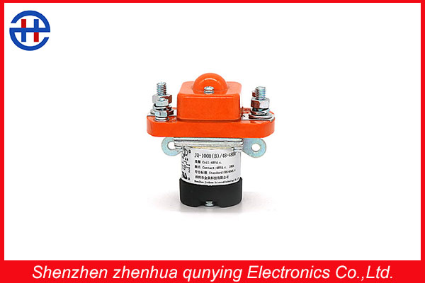 100 ampes designed normally open 48v an electricallycontrolled switch dc contactor used to control electric motor