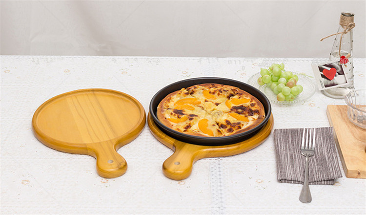 Ecofriendly Nature Safety Handmade Boxwood Pizza Serving Tray Pizza Plate