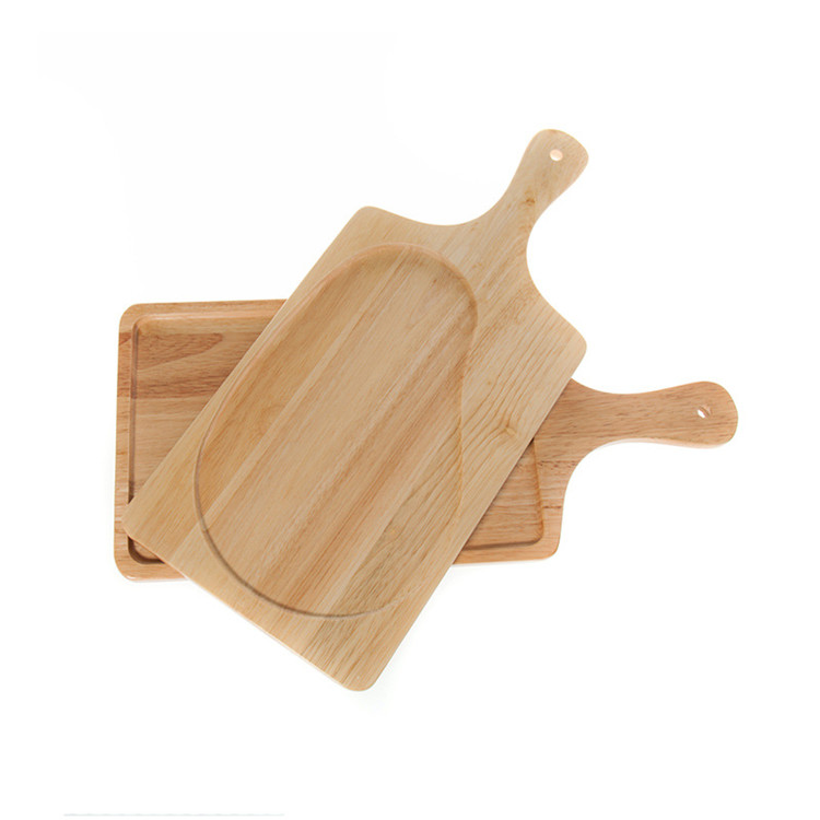 Factory Wholesale EcoFriendly Natural Kitchen Rectangle Dinner Wooden Serving Tray