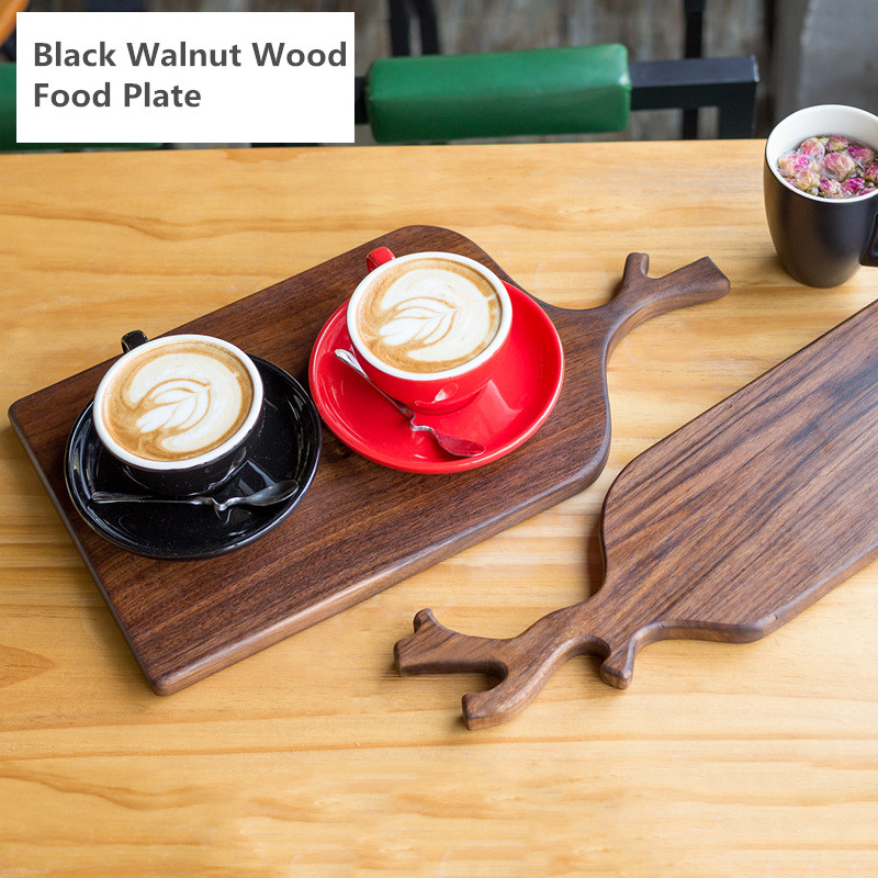 Best Selling Ecofriendly Natural Safety Handmade Wood Serving Tray Fruits Bread Coffee Tray