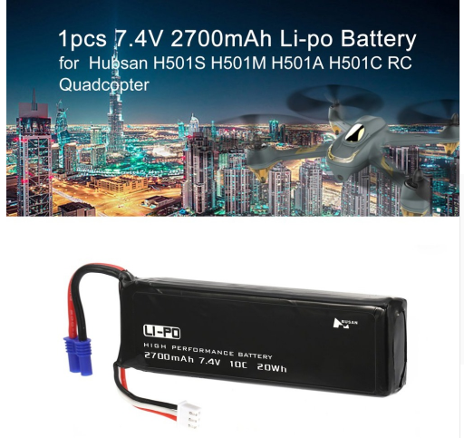 hubsan H501S501A501C 2700mah lipo battery