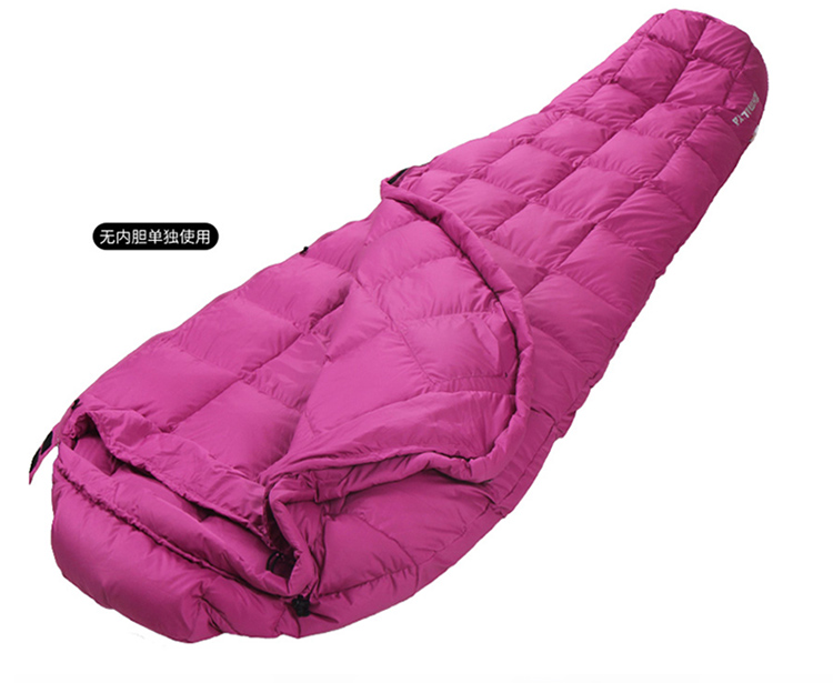 CNHIMALAYA HS9621B Downfilled Sleeping Bag Winter Outdoor Portable Envelopes Warm Camping Sleeping Bags Sky Blue