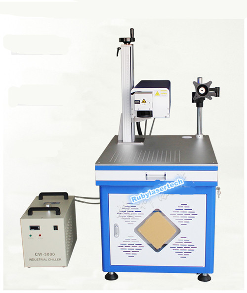 355nm 3W UV Fiber Laser Marking Machine for Glass Bottle