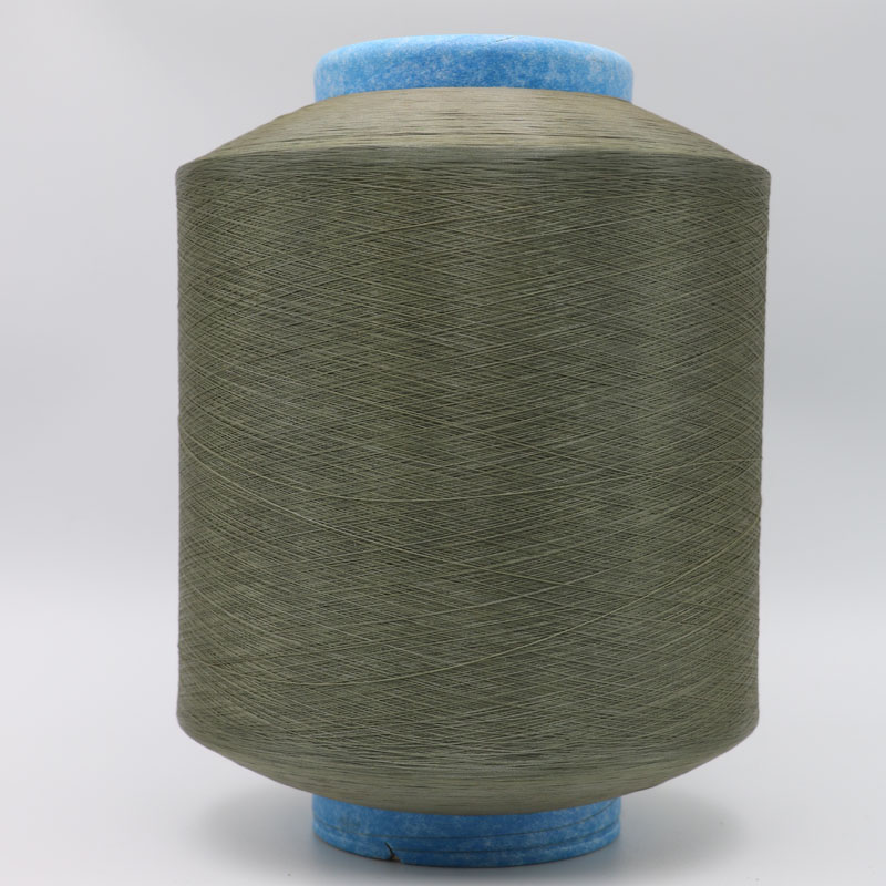 Copper plated CuS nylon 6 DTY conductive filaments 40D12F AntiStatic Yarn for anti bacteria textiles fabrics XT11854