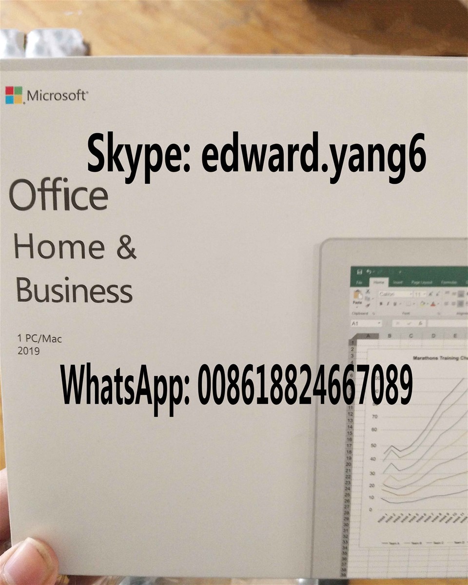 Office 2019 Home Business PC Key Code Key Card Retail Sealed Packing Box