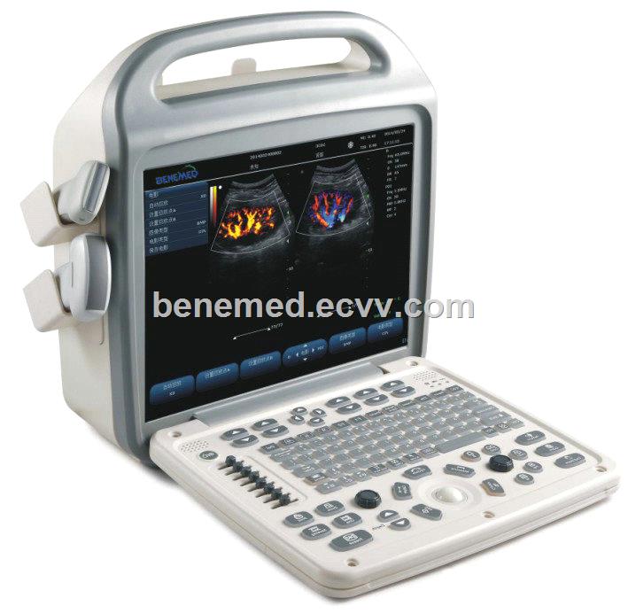 Portable Color Doppler Ultrasound Scanner BENE3 with 15 Inch LCD Screen