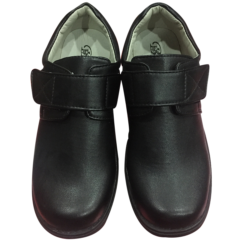 Boys leather shoes with rubber sole
