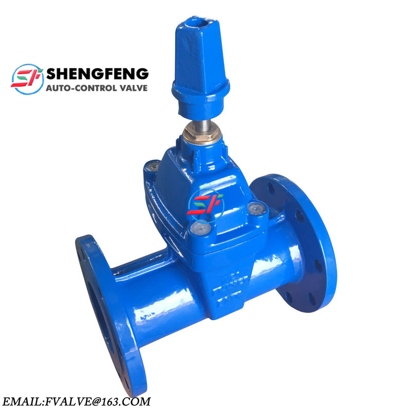 DIN3352 Resilient Seated NonRing Stem Ductile Iron Gate Valve F5