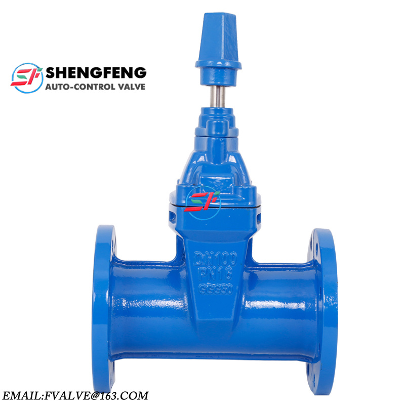 DIN3352 Resilient Seated NonRing Stem Ductile Iron Gate Valve F5