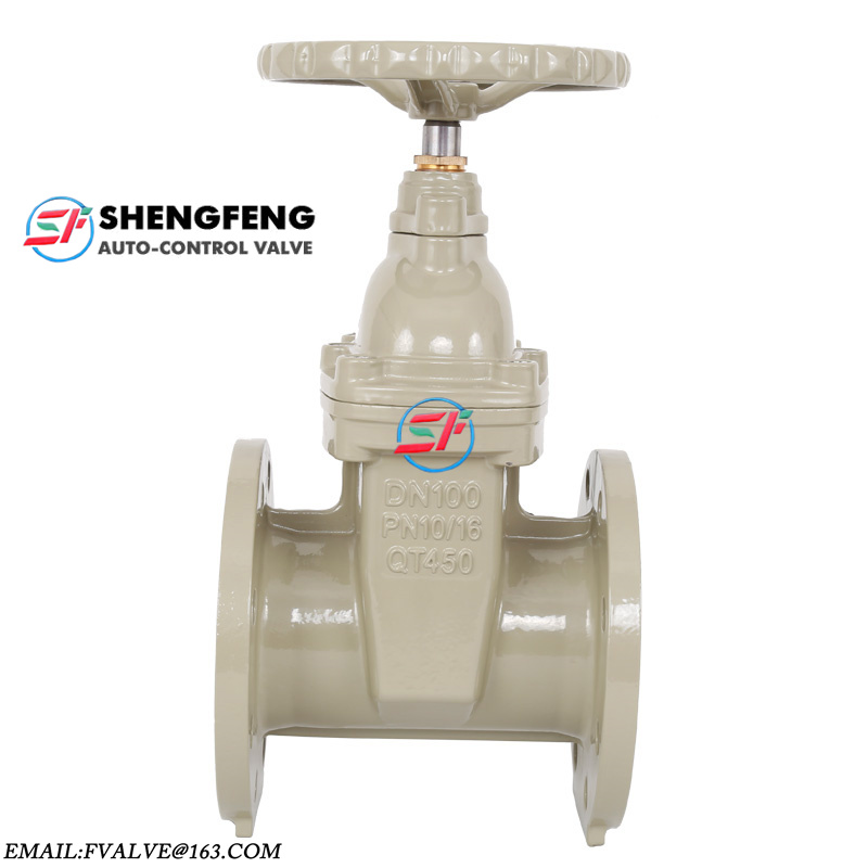 shengfeng brand ductile iron BS3464 RISING STEM brass seat GGG50 PN16 gate valve