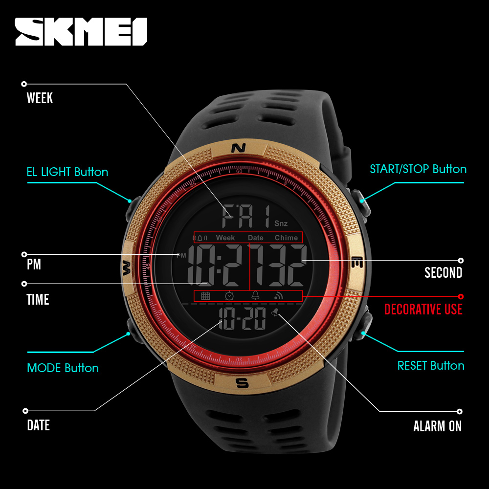 Original brand SKMEI Good Quality sport digital wrist watch wristwatches