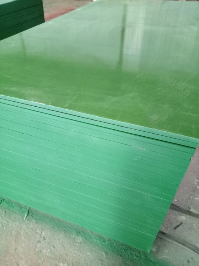 China ACEALL 4X8 Construction Shuttering Green PP PVC Plastic Film Coated Plywood Board Lumber