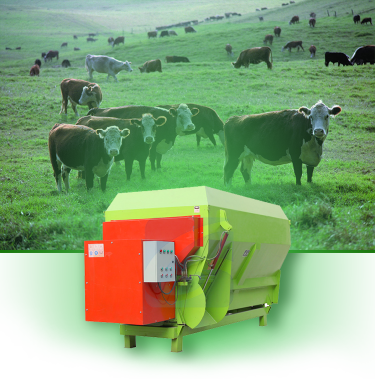 Vertical Trailed GD-5-8 Tmr Cattle Feed Mixer Wagon Machine