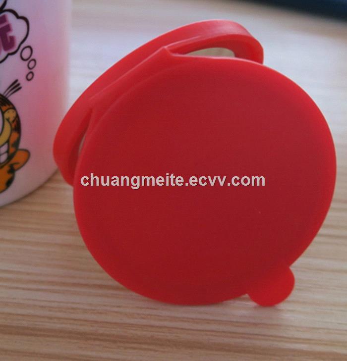 New style round shaped Ecofriendly beauty makeup silicone pocket mirror