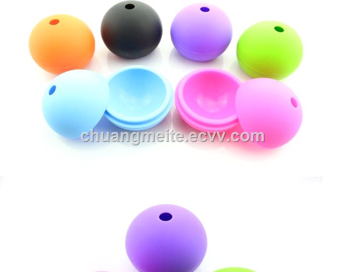 Fashion pure round shaped food grade silicone ice ball ice mould