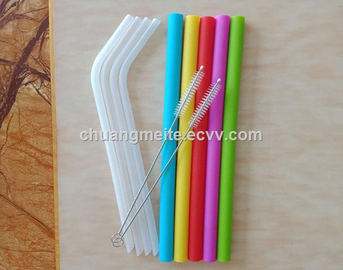 Food grade drink straight silicone beverage straw
